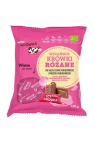 Krówki o smaku różanym bezmleczne