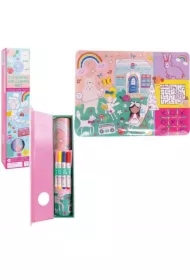 Silikonowa mata z łamigłowkami i grami Tęczowe...