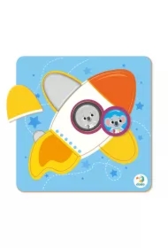 Puzzle mini 5 el. Sorter. Rakieta