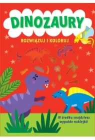 Rozwiązuj i koloruj. Dinozaury