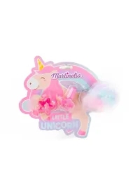 Zestaw Little Unicorn Key Chain lakier do paznokci  + błyszczyk do ust  + breloczek