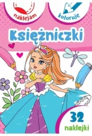 Księżniczki. Naklejam i koloruję