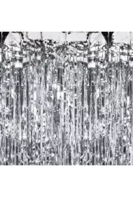 Kurtyna dekoracyjna 100x200cm srebrna