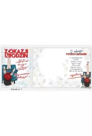 Karnet Grande + koperta wzór nr 07 Urodziny