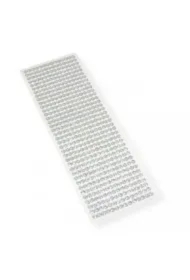 Kryształki samoprzylepne srebrne 6mm