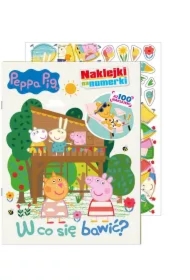 Peppa Pig. Naklejki na numerki. W co się bawić?
