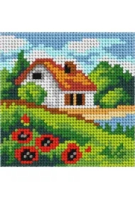 Zestaw do haftu Moje pierwsze wyszywanie Domek lato