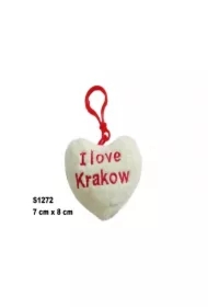 Brelok serce I love Kraków