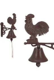 Żeliwny dzwonek do drzwi kogut