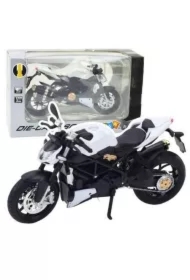 Motocykl metalowy ze światłem idźwiękiem 1:12