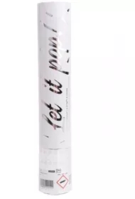 Armatka konfetti folia czterokątna srebro