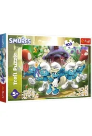 Puzzle 100 el. Poznaj Smerfy