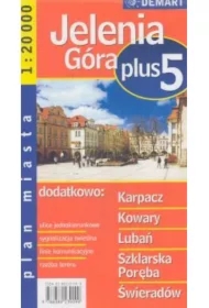 Plan Miasta Jelenia Góra +5 1:20 000