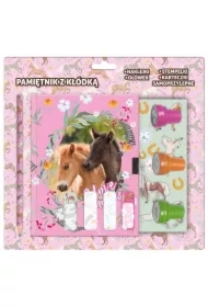 Pamiętnik z kłódką Konie 24