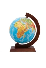 Globus fizyczny drewniana opr. 32cm w.ukraińska