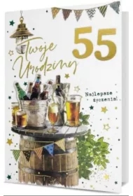 Karnet B6 Urodziny (wymienne cyfry)