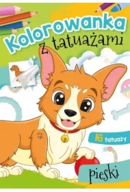 Kolorowanka z tatuażami. Pieski