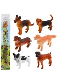 Zestaw mini figurki psy 4cm 6 el.