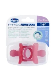 Smoczek uspokajający Soft różowy 16-36m