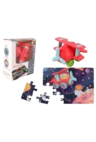 Auto puzzle 20 el. Przygoda drogowa - samolot