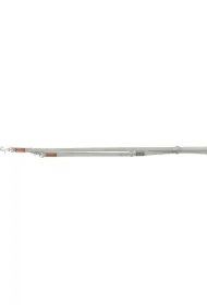 Be Nordic, Smycz regulowana, dla psa, jasnoszara, skórzana, M&ndash;L: 2.00 m/20 mm