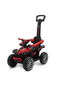 Jeździk z rączką Mega czerwony