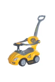 Jeździk z rączką 3w1 Mega Car żółty