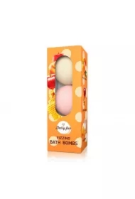 Fizzing Bath Bombs musujące kule do kąpieli Mleko i Miód Karmelowe Jabłko Brzoskwinia