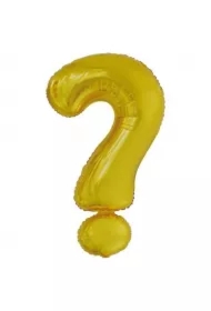 Balon foliowy znak ? Złoty
