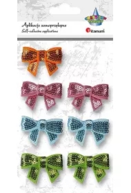 Kokardy 3D z cekinami