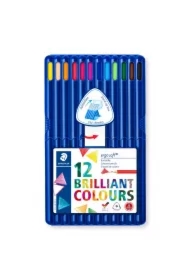 Kredki ołówkowe ergosoft, trójkątne, 12 kolorów, w etui