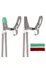 Kantar dla Hobby Horse wodze + futerka szary