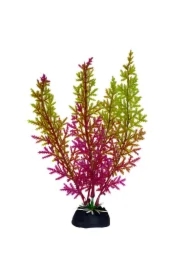 Roślina, do dekoracji akwarium, fioletowo-seledynowa, plastikowa, 18 cm, wodorost koralowy