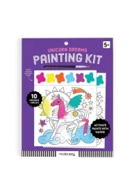 Książeczka do malowania kolorowanka akwarelowa z pędzelkiem Sen jednorożca 5+