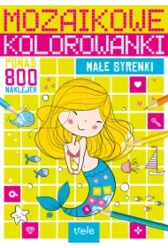 Małe syrenki. Mozaikowe kolorowanki
