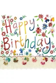 Karnet Urodziny S109 Kwiatuszki