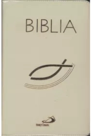Biblia z rybką z suwakiem ecru