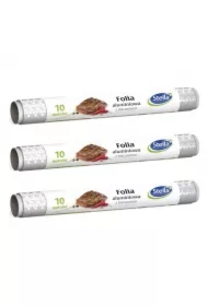 Folia aluminiowa z tłoczeniem 10m rolka Zestaw