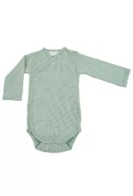 Body kopertowe niemowlęce długi rękaw bawełniane jasna zieleń Ciumbelle Peppermint rozm. 68