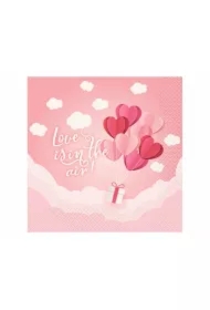 Serwetki Kolekcja Love Is In The Air różowe