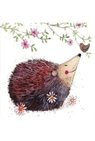 Podkładka pod kubek C178 Jeż z kwiatam
