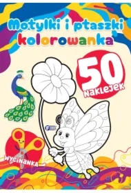 Motylki i ptaszki. Kolorowanka