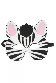 Filcowa maska zwierzątka - zebra
