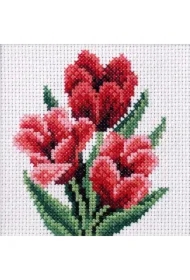 Zestaw do haftu krzyżykowego Tulipany w konewce
