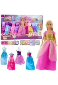 Zestaw duży modowy Anlily lalka sukienki 24el