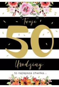 Karnet B6 PR-106 Urodziny 50