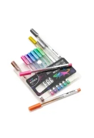 Długopisy żelowe metaliczne