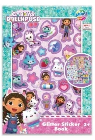 Książeczka naklejek brokat A5 8ark Koci Domek Gabi