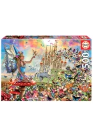 Puzzle 500 el. Wróżka i motyle