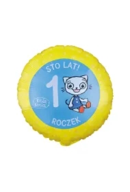 Balon foliowy Kicia Kocia Roczek 46cm